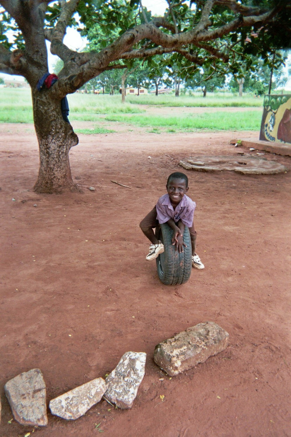 Lindsey Elliott Ghana Volunteer Tire